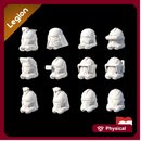 (Legion) 12x Clone Commander Helmets