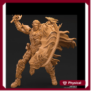 Dark Elf Fighter Ranger PC / NPC Unpainted | 28mm,32mm,54mm,75mm,100mm Scale | Resin Dungeons and Dragons D&D 5e  | Pathfinder | - Only-Games