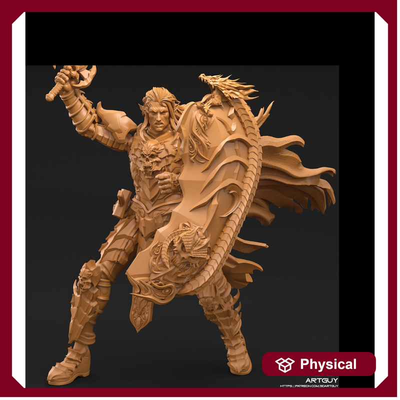 Dark Elf Fighter Ranger PC / NPC Unpainted | 28mm,32mm,54mm,75mm,100mm Scale | Resin Dungeons and Dragons D&D 5e  | Pathfinder | - Only-Games