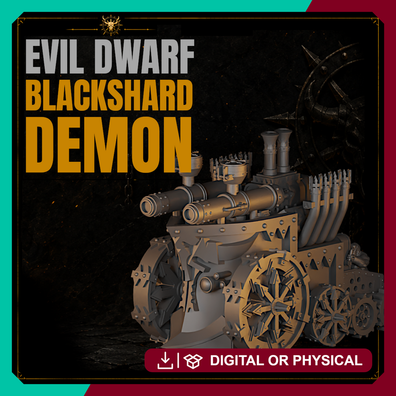 Evil Dwarf Blackshard Demon 28mm