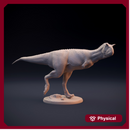 Carnotaurus walking - dinosaur carnivore