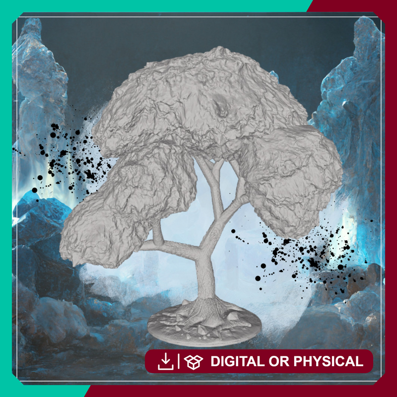 Tree 2 - Wilderness Terrain Prop STL, DnD & Wargaming Scenery