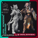 Ursa & Bear - Viking - 2 Models - Were Folk -  PRESUPPORTED - Illustrated and Stats - 32mm scale
