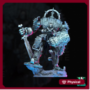 Sci-Fi Heavy Battle Mech Knight Miniature | SpellJammer | 25mm, 32mm, 40mm, 50mm, 75mm BASE SIZES | Resin Mini Unpainted |Archvillain Games - Only-Games