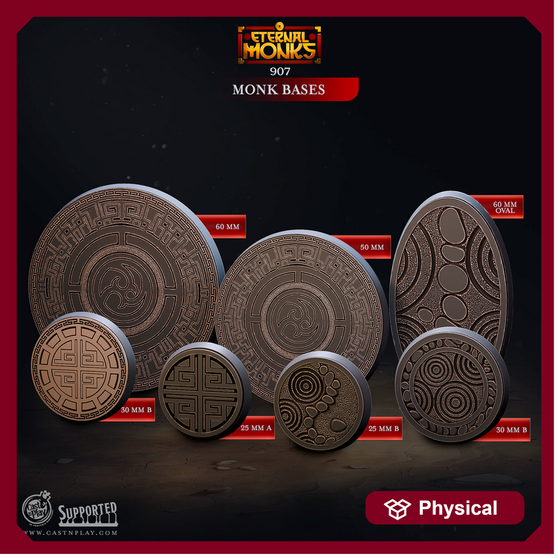 Monk Bases - Eternal Monks - CastNPlay - Terrain Wargaming D&D DnD
