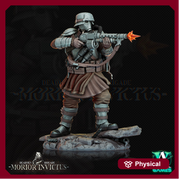 Sci-Fi Miniature Army Veterans |  28mm,32mm Scales | 54mm, 75mm TALL | Resin Mini | Morior Shocktrooper TPG | Archvillain Games - Only-Games
