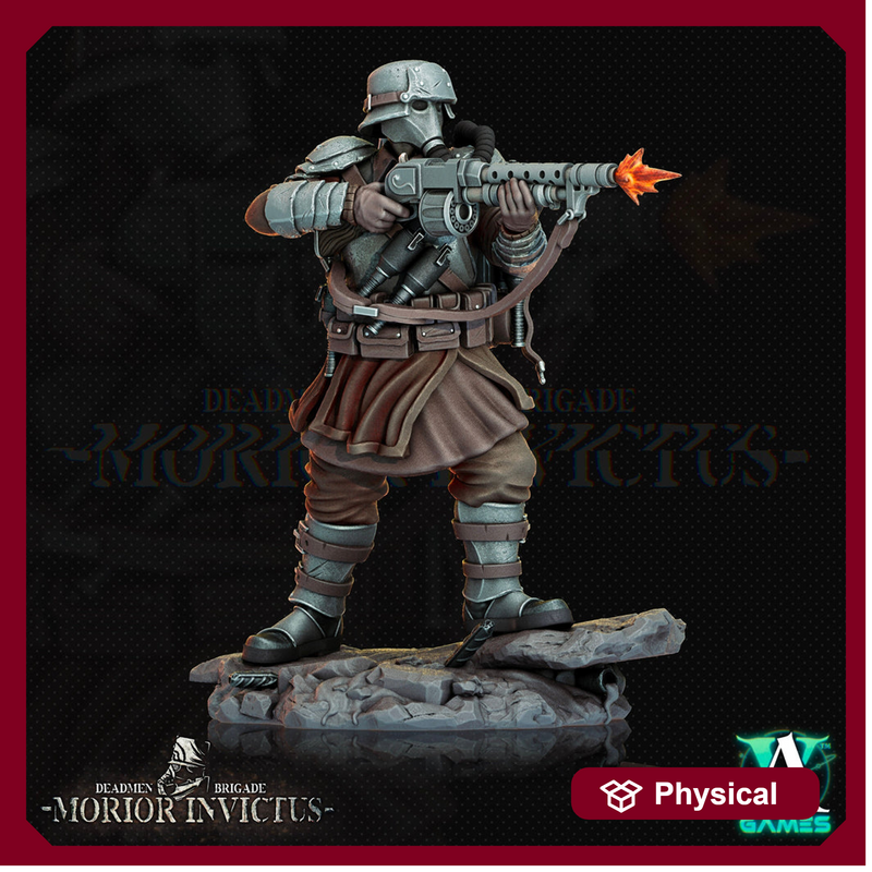 Sci-Fi Miniature Army Veterans |  28mm,32mm Scales | 54mm, 75mm TALL | Resin Mini | Morior Shocktrooper TPG | Archvillain Games - Only-Games