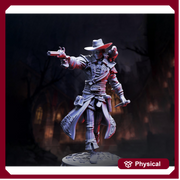 Human Ranger Monster Slayer, Inquisitor, Cleric | Unpainted Miniature | 28mm, 32mm, 54mm,75mm, 100mm Scales | Pathfinder Figure | DnD 5e | - Only-Games