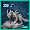 Isdreki (Ice Drake, Scourge of Frosty Night)  STL