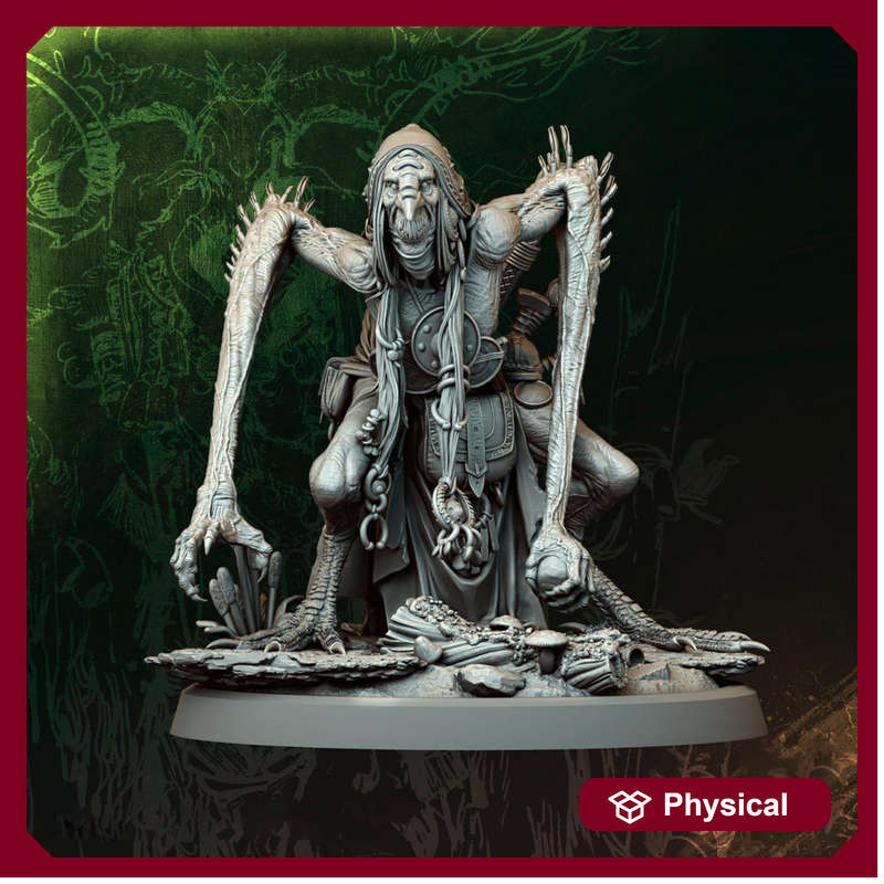 Hag, Fiendish Witch, Demon Fiend  Unpainted Miniature DnD 5e | 5 Sizes /Scales - Only-Games