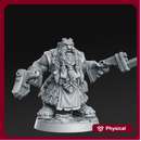 Grangir Thunderclap - Dwarf Gunner - 32mm - DnD