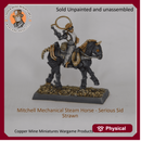 Serious Sid Strawn riding a Mitchell Mechanical Steam Horses (CMMWP005)