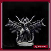 Sci-Fi Miniature Robot Infantry, H.R Giger Style | Base Diameter Sizes: 25mm,32mm, 50mm, 65mm,80mm | Resin Mini | Mini Monster Mayhem - Only-Games