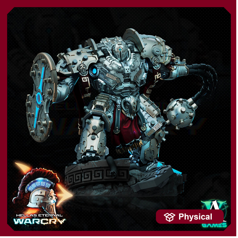 Sci-Fi Heavy Terminator Battle Mech Knight Miniature | 32mm, 40mm, 50mm, 65mm 80mm BASE SIZES | Resin Unpainted | Sci-fi Archvillain Games - Only-Games