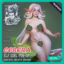 Cerera - Elf Pin-Up (75mm and 120mm) NSFW Version - STL only