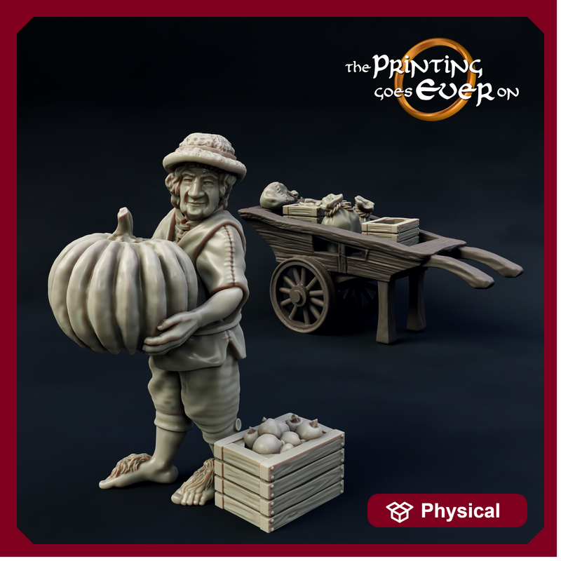 Halfling Trader with Cart