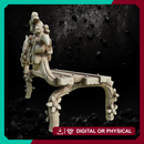 Elvish Bench - Elven Village Furniture STL for DnD & Wargaming