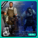 Gustave The Blacksmith - Living and Undead alts mini - STL only