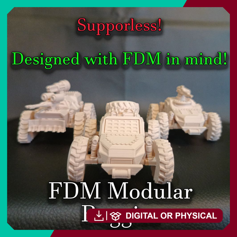 FDM Modular Buggies 0.4mm nozzle , 0.2mm layer height