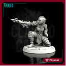 (0025) Female elf human tiefling hunter ranger with crossbow