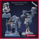 Grimdur The Cleric - Idle and Action Pose