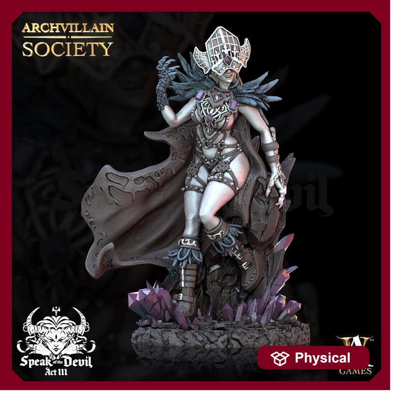 Human Female Sorcerer Warlock Cleric Necromancer | 28mm,32mm, 54mm,75mm Scales, 100mmTall| Dungeons and Dragons | Pathfinder | Battle Wizard - Only-Games