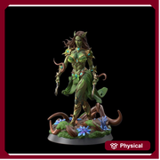 Female Fey Druid Circle of Land with Dual Scimitars, Fey Warlock | 28mm, 32mm,54mm,75mm, 100mm Scales | Dungeons & Dragons  5E | DM Stash - Only-Games