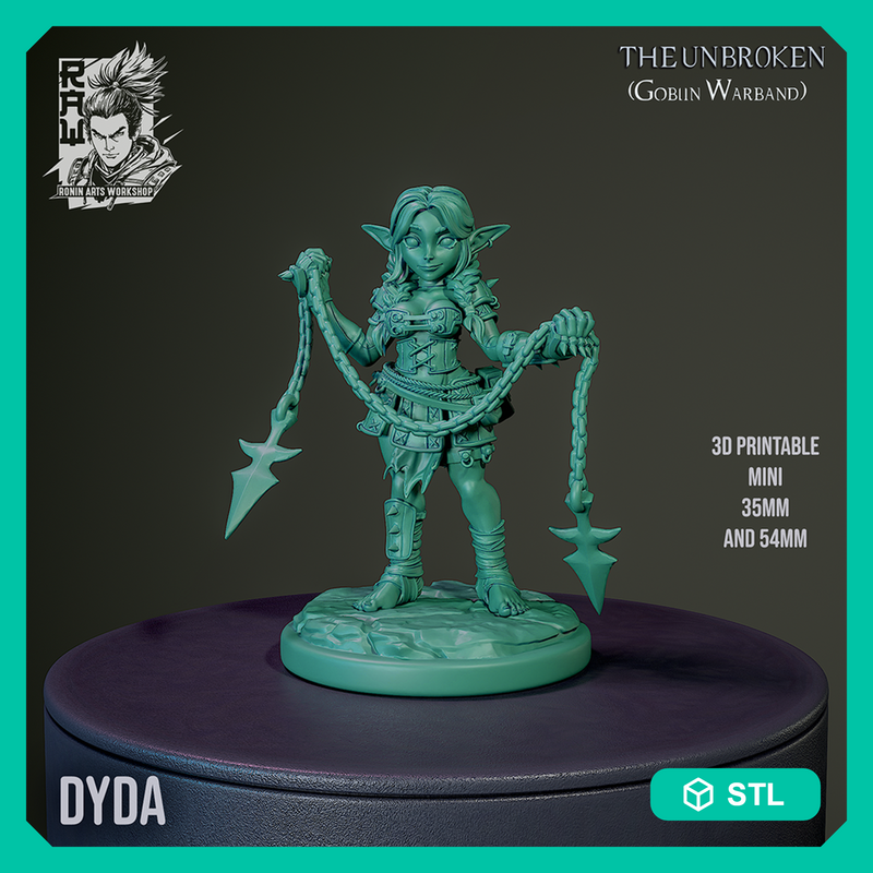 Dyda - Female Goblin - STL only