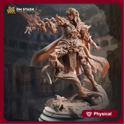 Female Green Knight Paladin, Fighter, Fey Knight Miniature | 28mm,32mm,54mm,75mm,100mm Scales | Dungeons and Dragons Pathfinder |DM Stash - Only-Games