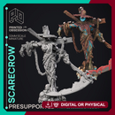 Scarecrow - Undead Monster - Halloween Creature -  PRESUPPORTED - Illustrated and Stats - 32mm scale