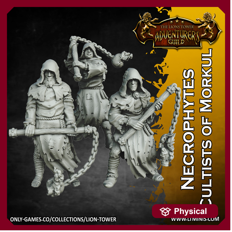 Necrophytes - Cultists Of Morkul - Set of 3 (32mm scale)