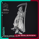 Death - The Grim Reaper -  PRESUPPORTED - Illustrated and Stats - 32mm scale