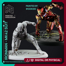 IRONMAN MK42 - Super Hero Landing Pose - 20 CM base