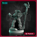 (0247) Male dog folk bullterrier wizard magician with a magic staff