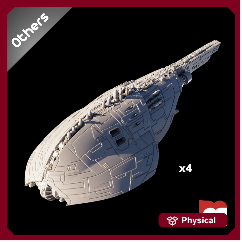 (1/16000) 4x Bulwark Mark I Battlecruiser