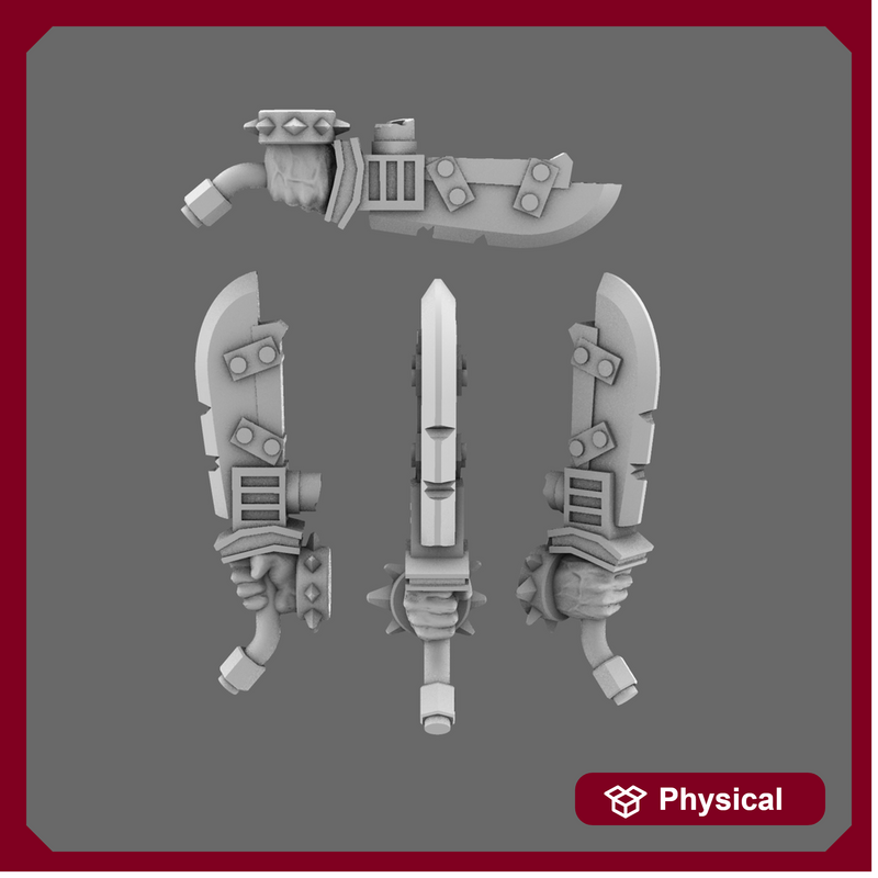 Space Orcs Machetes RIGHT X 10