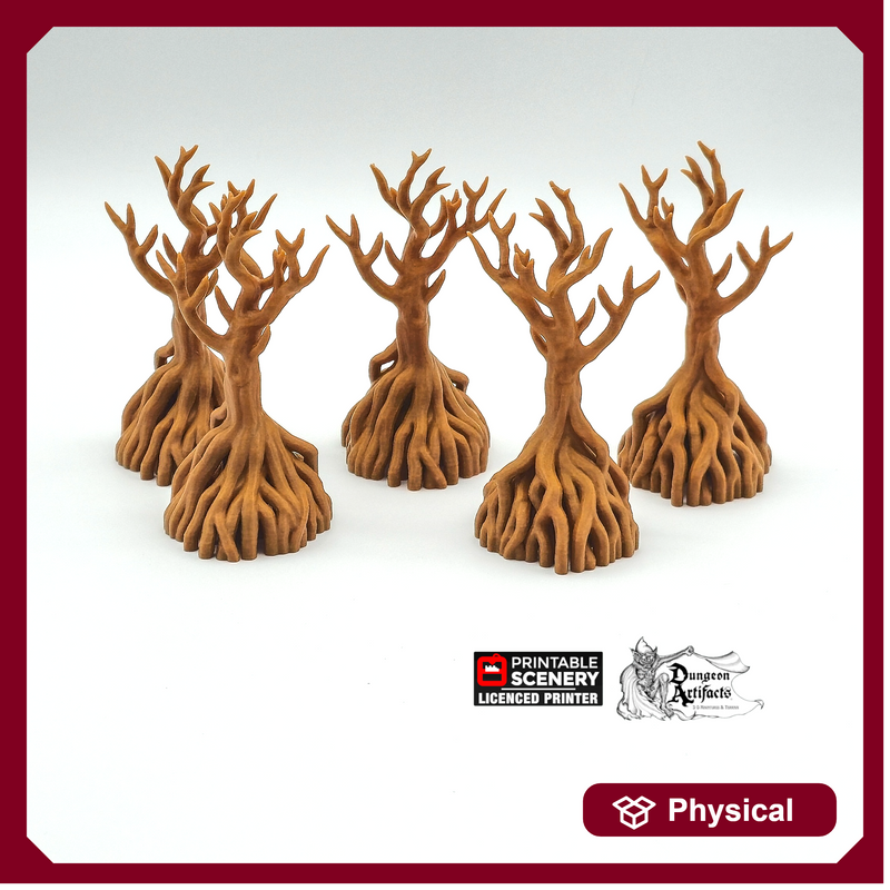 Mangrove Tree - Mangroves - Winterdale - Printable Scenery - 15mm 20mm 28mm 32mm Wargaming Terrain D&D, DnD