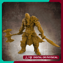 RPG Barbarian- Multipart with build options (32mm scale)
