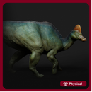 Corythosaurus walking 1-35 scale dinosaur