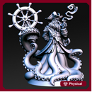 Captain Quidd - Pirate Octopus Captain - 32mm - DnD -