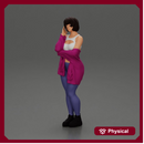 pretty girl with short hair posing in a sweater