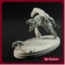 Dromeosaurus chasing Alphadon 1-12 scale dinosaur