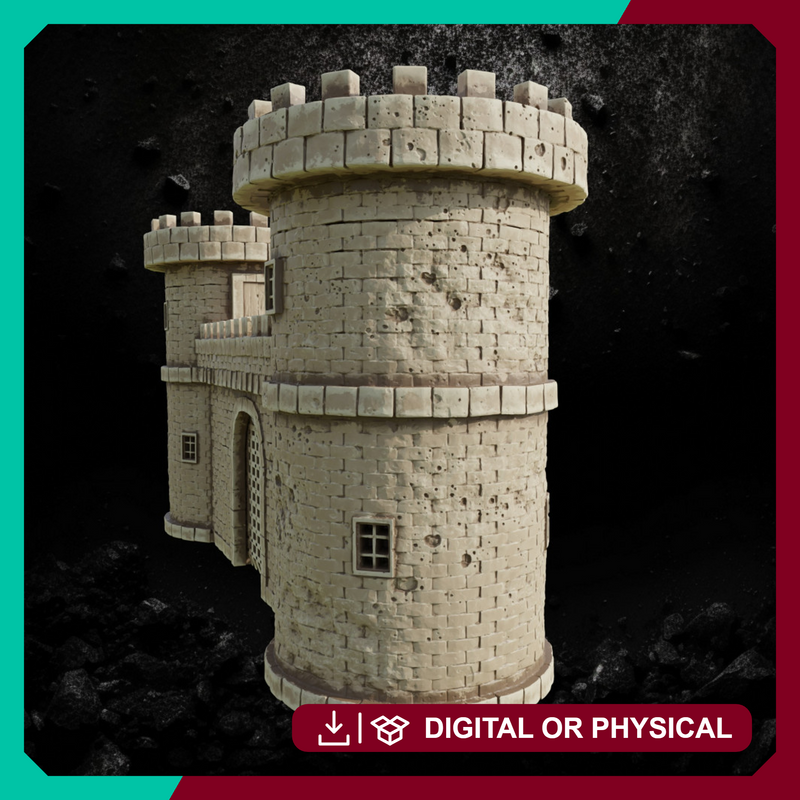 Castle Entrance - Fantasy Building STL, DnD & Wargaming Terrain