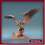 Harpy Winged Monstrosity | 28mm,32mm,54mm,75mm,100mm Scale Resin Mini | Dungeons and Dragons D&D 5e Pathfinder - Only-Games
