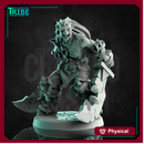 (0228)  Male Half troll barbarian warrior with two great swords