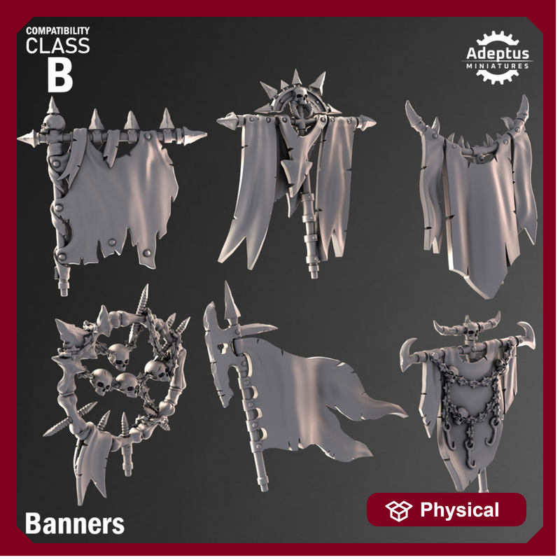 Banners - Design Option 2. Renegades and Heretics. Compatibility Class B.