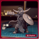 Female Bearded Dwarf 01 - TytanTroll Miniatures - DnD - Fantasy - 32mm