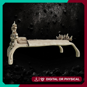 Elvish Bed - Fantasy Furniture Terrain STL, DnD & Wargaming Scenery - Only-Games
