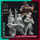 Giff Riflemen x4 - Weird Shores - PRESUPPORTED - 32mm scale