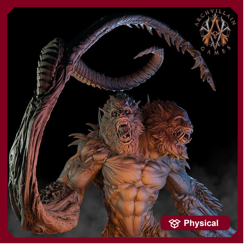 Demogorgon 138mm | Demon Lord | 3d printed model figure | Out of the Abyss | Demon Prince | Dungeons and Dragons | Pathfinder | DnD 5e | - Only-Games